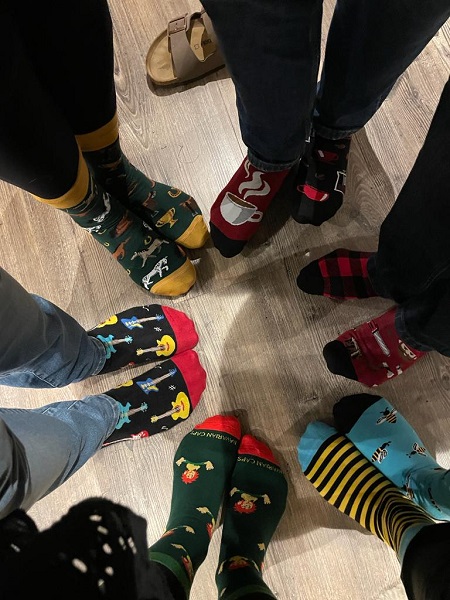 Eine Sockenweihnacht mit den verschiedensten "Happy Socks"