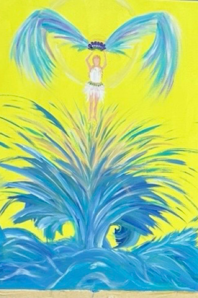 Detail aus Claudias Seelenbild – Licht, Wasser und der Weg nach oben